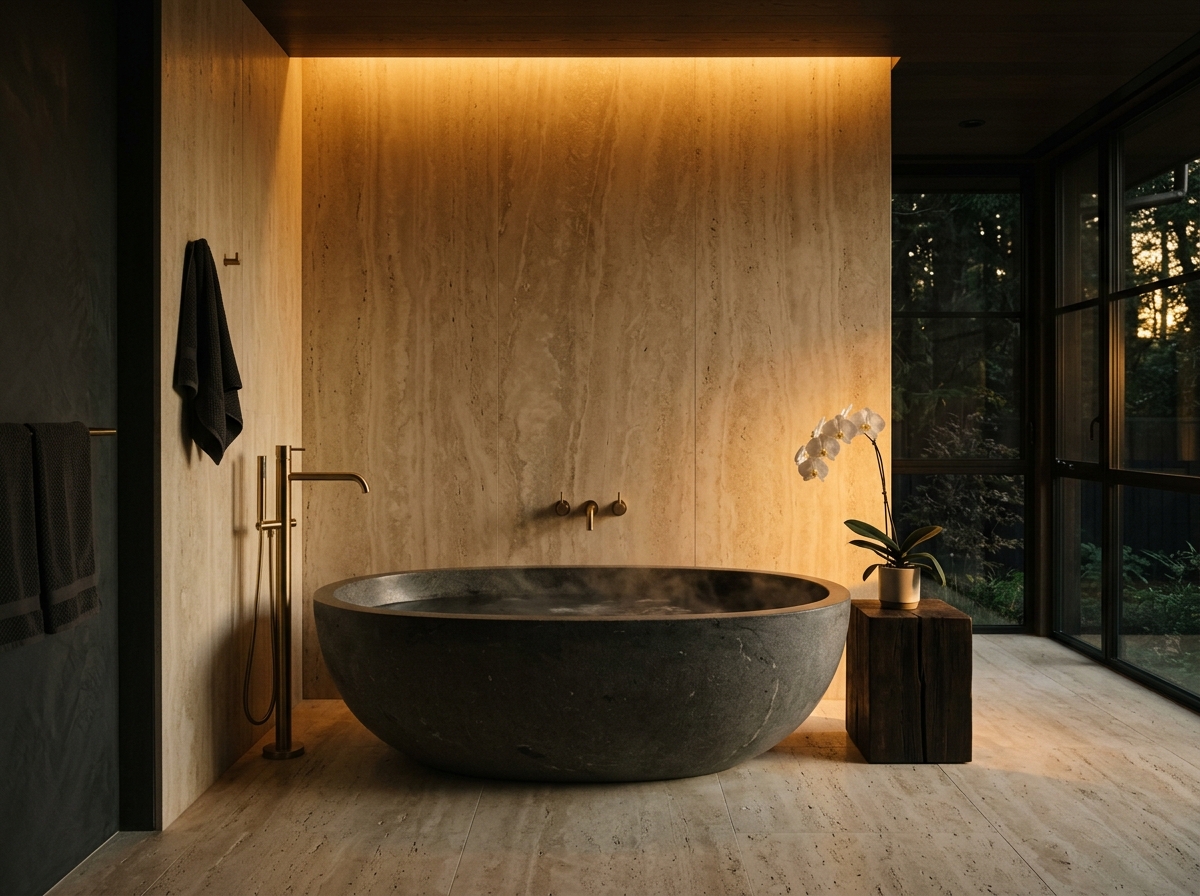 Salle de bains avec ventilation performante